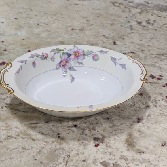 Silver Poppy (Scalloped) by Sango 11" Vegetable Bowl - Picture 1 of 6